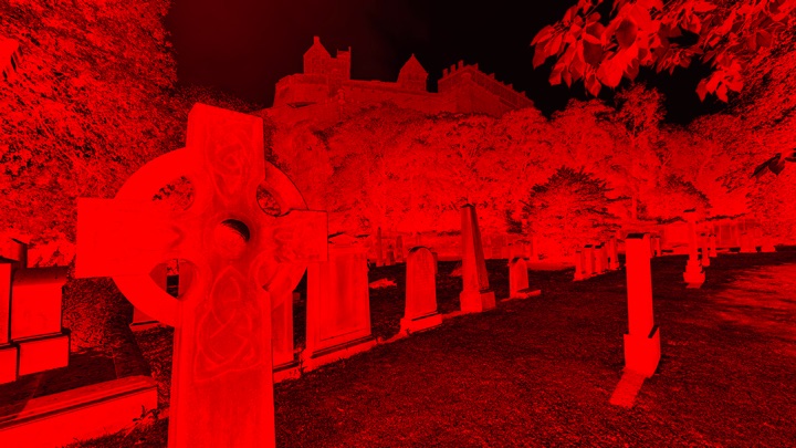 Edinburgh Castle From St. Cuthberd’s Cemetery